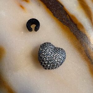 Pandora 925 Sterling Silver Open My Heart Clip w/ Clear CZ Stone